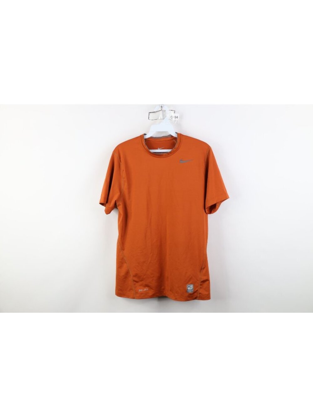 Nike Pro Combat Mens Small Fitted Compression Training T-Shirt Burnt Orange